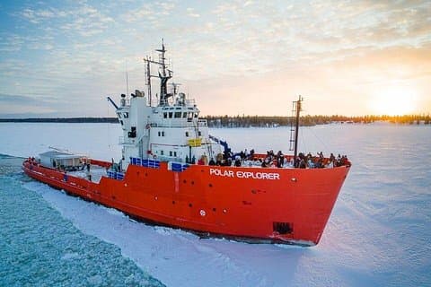 Polar Icebreaker cruise in Swedish Lapland