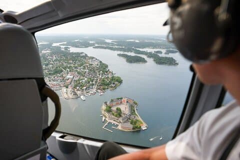 View over Vaxholm castle