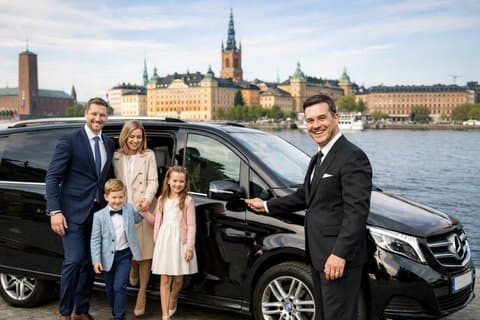 Private full day VIP city tour by limousine car in Stockholm