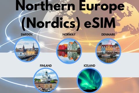 Northern Europe (Nordics) eSIM (Instant Delivery)