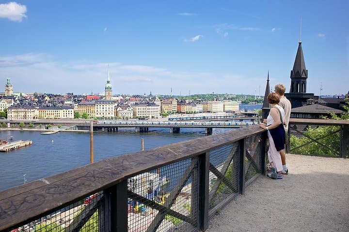 Great views over Stockholm on our Söder Bike Tour