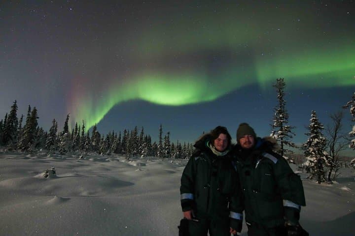 Snowmobile Aurora Expedition with dinner