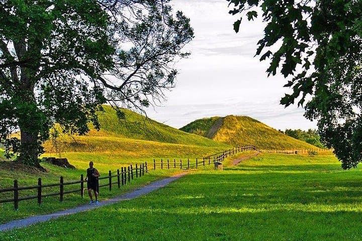 The Viking burial Mounds