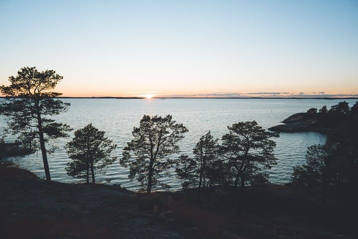Sea view on the archipelago hike