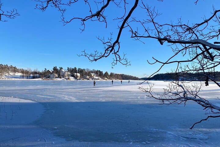 Stockholm Nordic Ice Skating with Campfire Lunch – Beginners