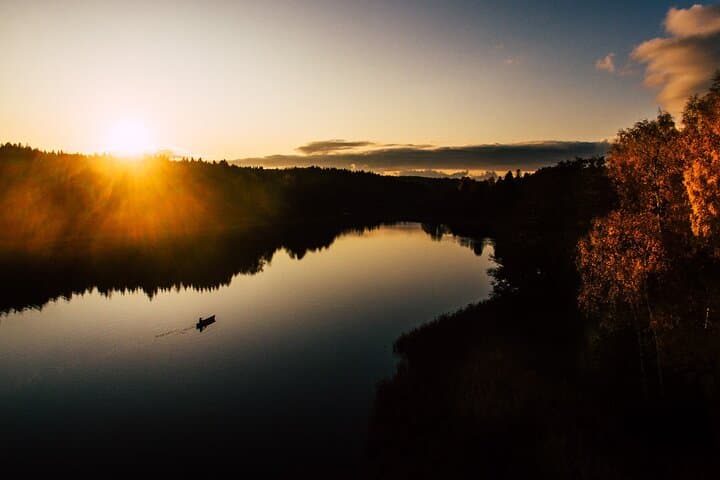Sunset canoe tour Stockholm Archipelago