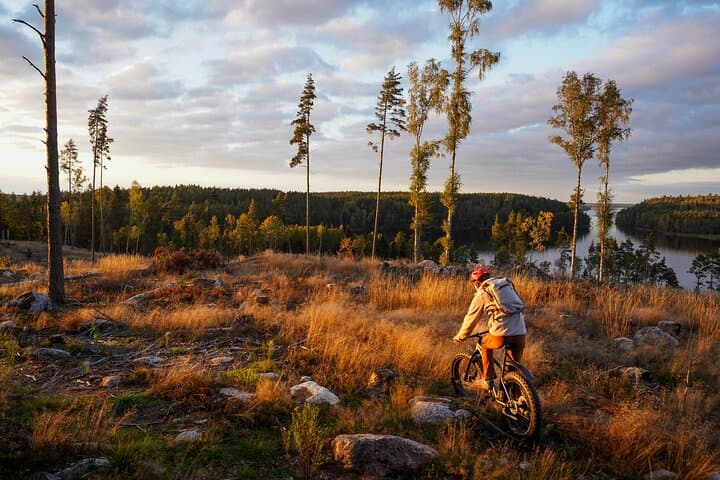 Stockholm Fat Bike Forest Adventure with Lunch and Sauna