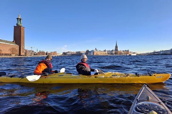 Winter Kayak Tour in Stockholm City (Dry Suit Kayaking)