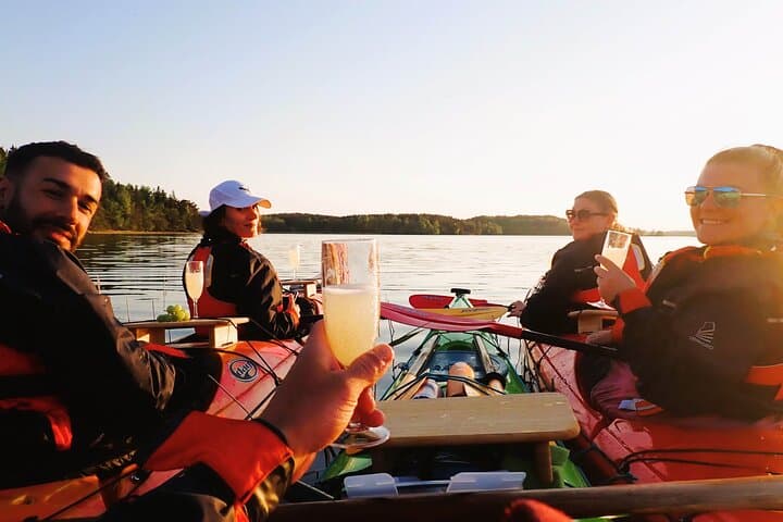 Stockholm Archipelago Sunset Kayaking and Fika tour