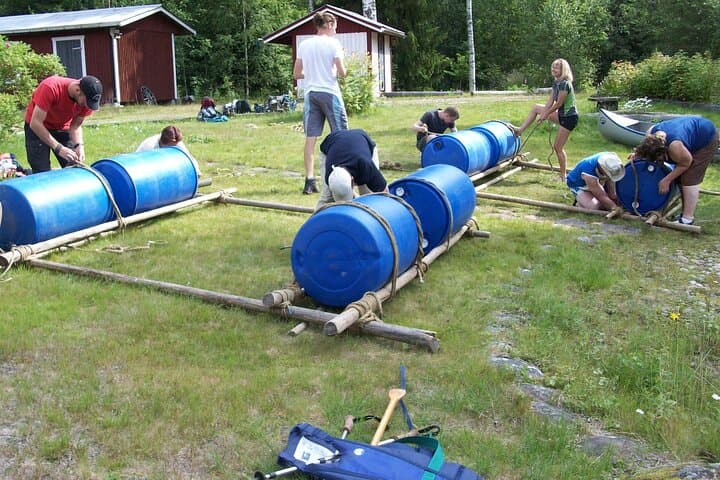 Raft Building from Basics for Families and Groups