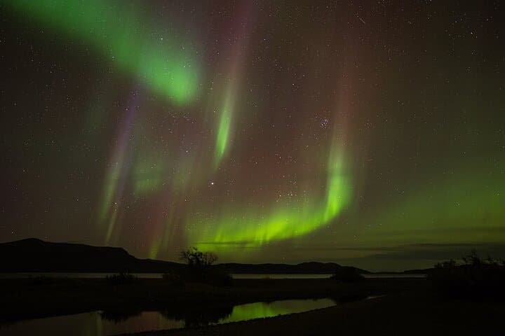 Aurora over Arctic Lagoon