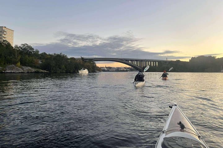 Stockholm by Night: Guided Winter Kayak with Dry Suit