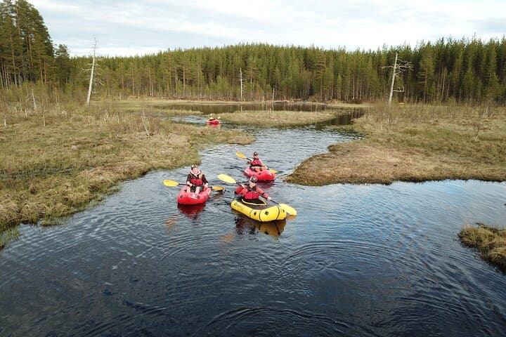 Family Packraft tour in Sälen