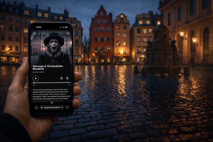 Digital Self-Guided Ghost Walk and Historical Tour Gamla Stan