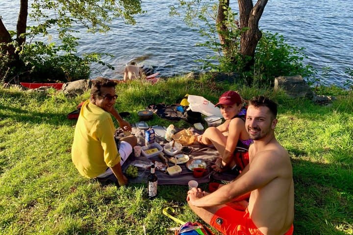 Sunset Kayak Tour in Central Stockholm and Swedish Fika