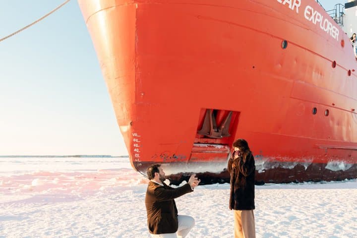 Polar Explorer Icebreaker Cruise with Ice Floating in Luleå