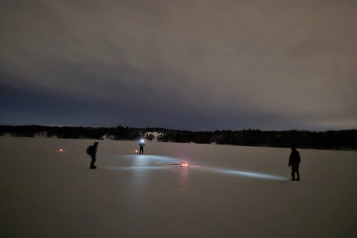 Stockholm Night Firelit Ice Skating & Northern Lights Chance