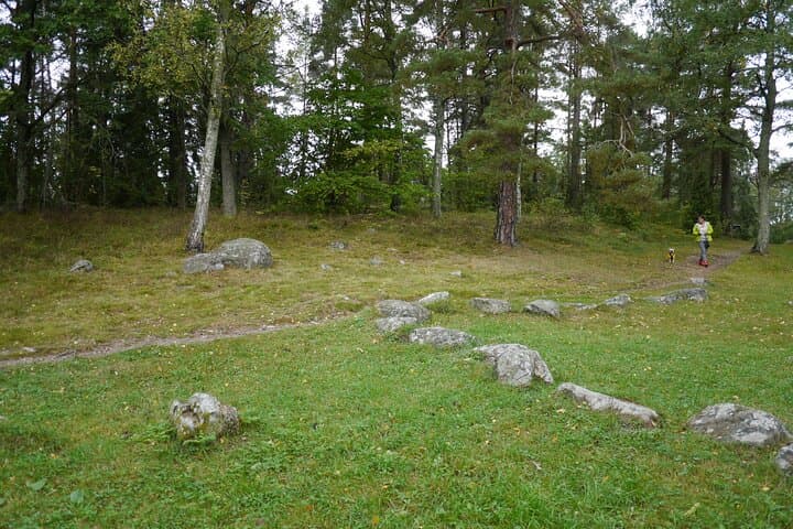 part of the stone square where the assembly where held in the Viking age.