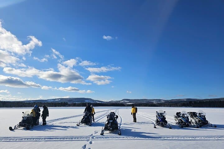 Ride across frozen lakes