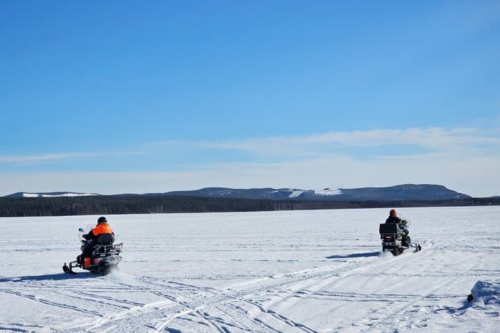 Snowmobile and Ice Fishing Experience