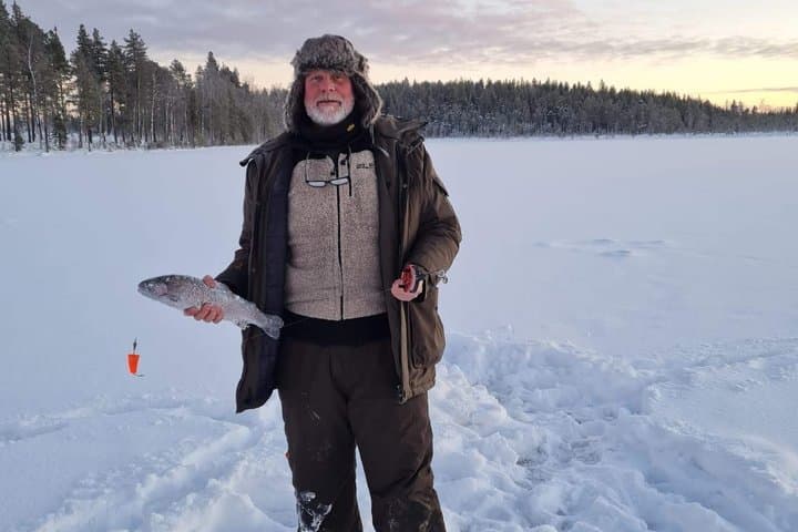 Snowmobile and Ice Fishing Experience